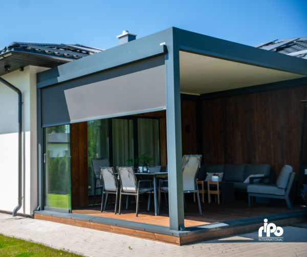 RIPO ēnojuma sistēmas pergola, refleksols
